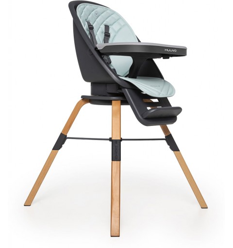 Muuvo Choc 2 - krzesełko do karmienia 3w1 z obrotowym siedziskiem | Mint